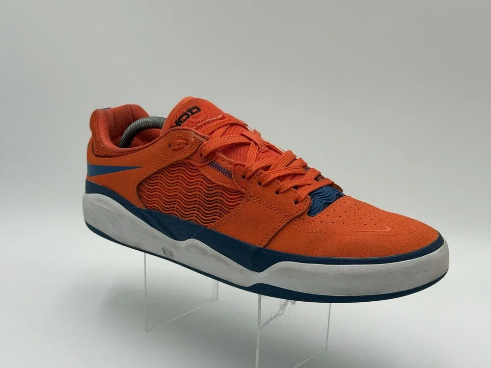 Nike SB Ishod Wair Men's Size 10.5 Blue Orange Skate Shoes   DZ5648-800